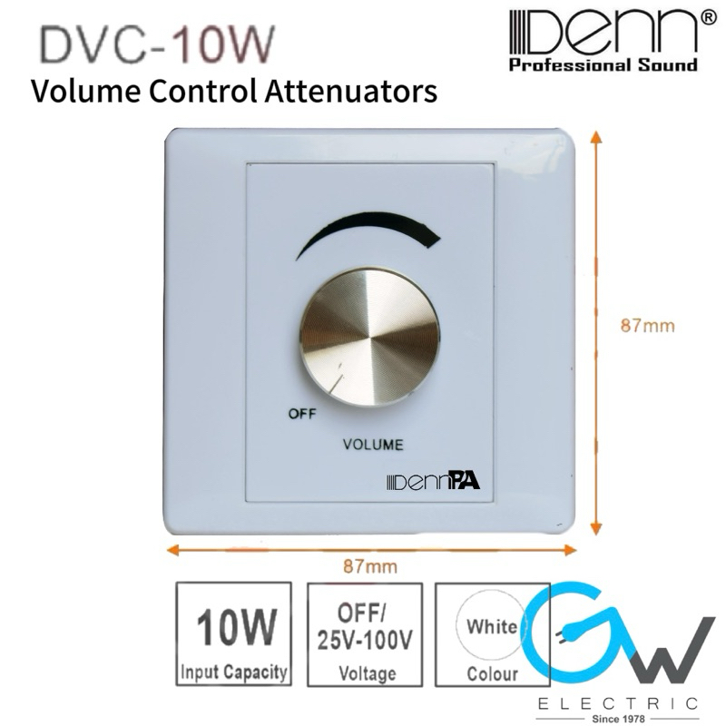 Denn DVC-10W Volume Control Attenuator | Shopee Malaysia