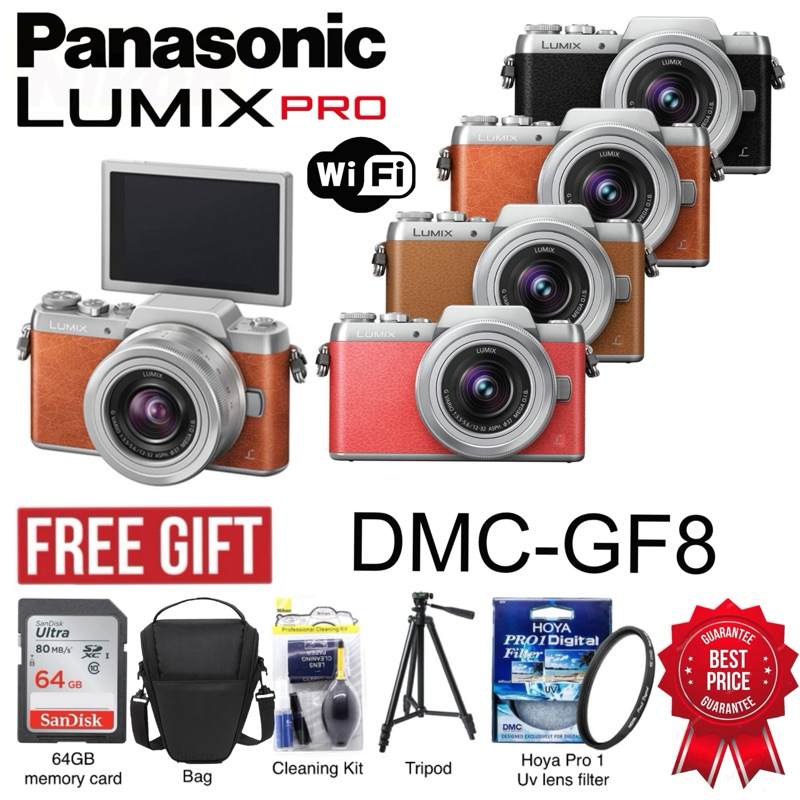 PANASONIC DMC-GF8 12-32MM MIRROLESS CAMERA (1 YEARS WARRANTY) | Shopee ...