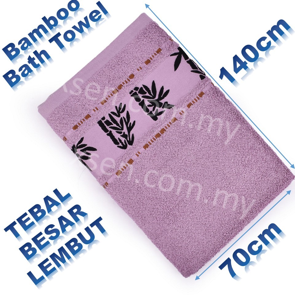 xsexcom XSEN Prosoft Bamboo Fiber Bath Towel Thick 70*140cm antibacterial Hotel  Towel Bamboo tower bath Tuala mandi bamboo besar | Shopee Malaysia