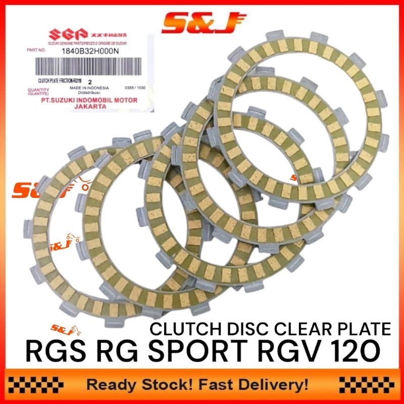 SUZUKI RGS RG SPORT RGV 120 CLUTCH DISC CLUTCH PLATE CLUTCH DISK ...