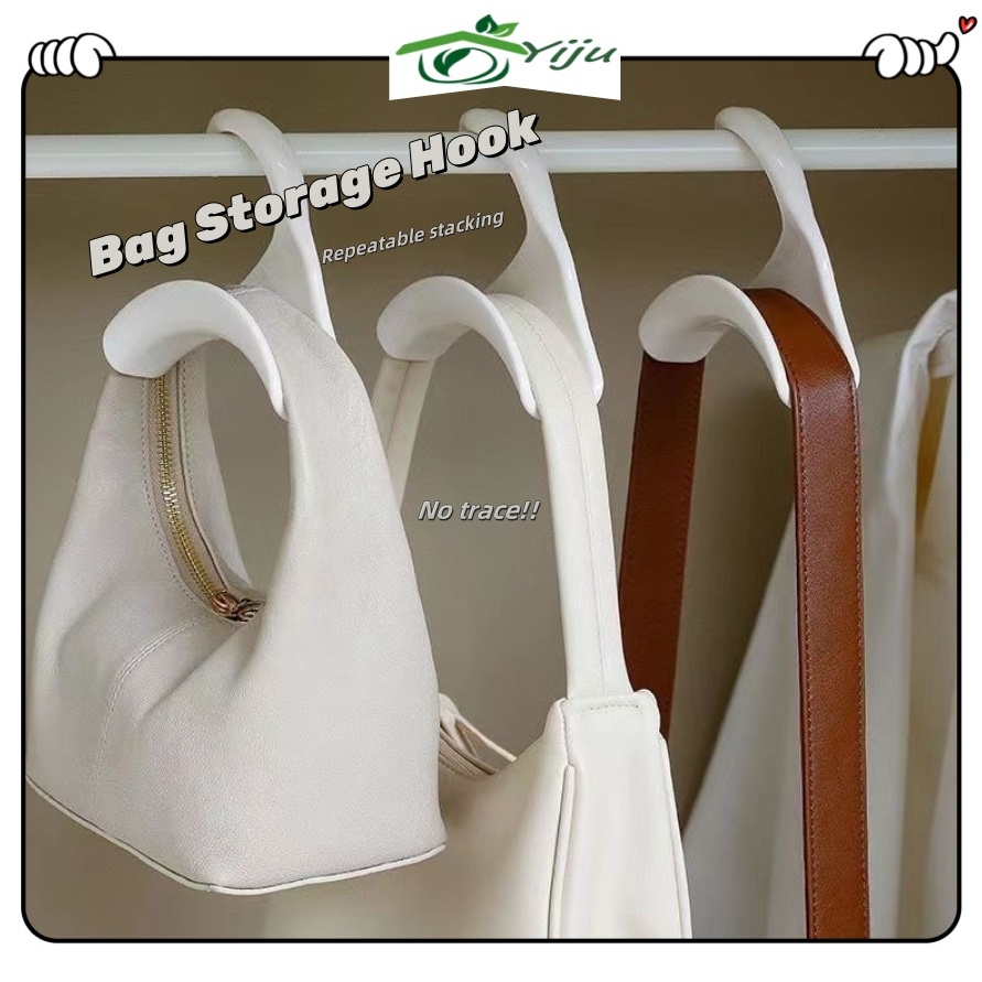 [New] Bag hook Arch bag storage rack wide mouth practical wardrobe ...