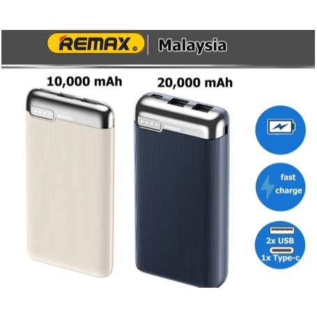 Remax RPP-625 / RPP-626 2.1A PowerBank Fast Charging 10000mAh 20000mAh ...