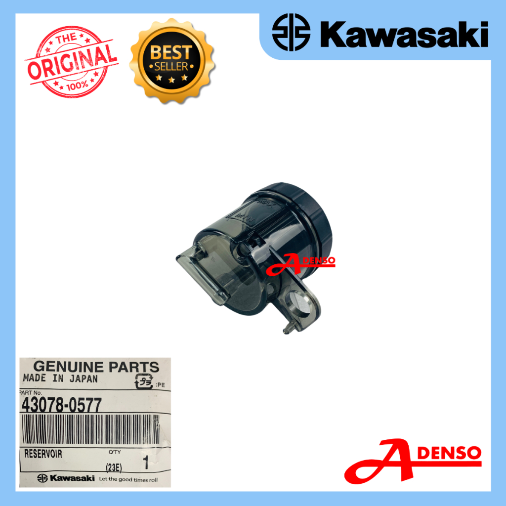 KAWASAKI RESERVOIR TANK, BIG & SMALL( SMOKE ) BREMBO BOTTLE
