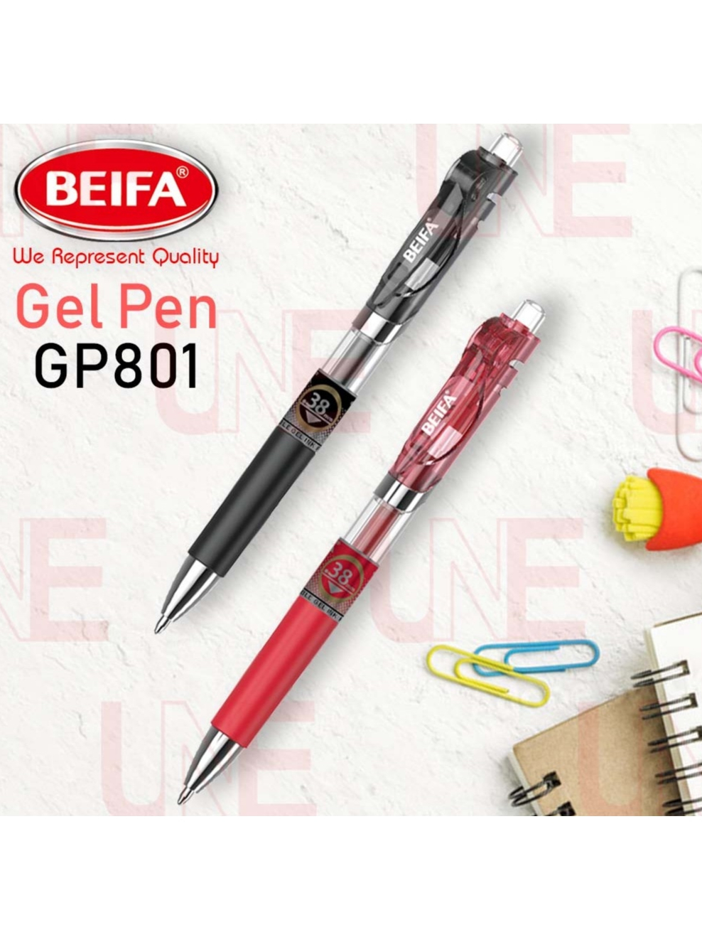 BEIFA GEL PEN 0.5MM (3 IN 1) GP801 *NEW ITEM* | Shopee Malaysia