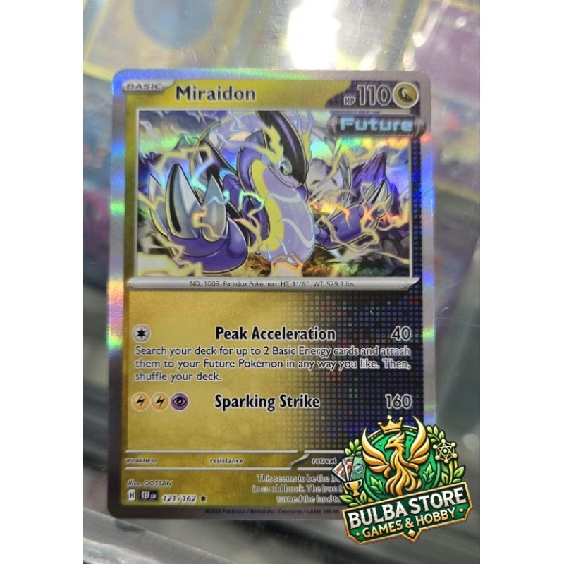 Miraidon 121/162 Holo Rare SV05 Temporal Forces TEF Pokmon TCG Card Game  Scarlet & Violet Original | Shopee Malaysia