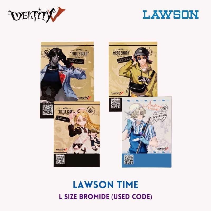 IDENTITY V x LAWSON L size Limited Bromide [USED CODE] | Shopee Malaysia