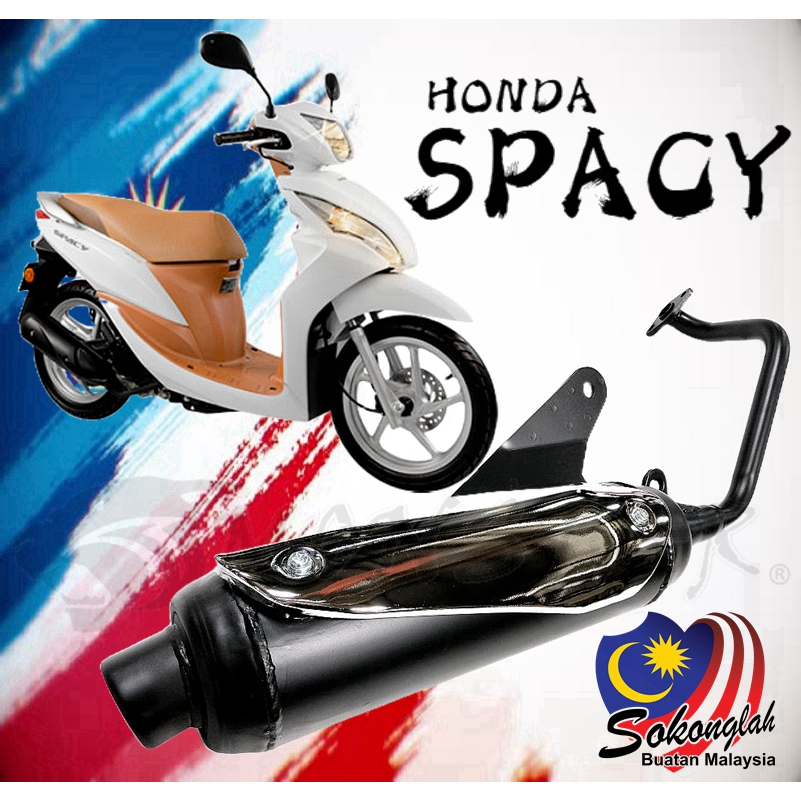 HONDA SPACY V1 STD MUFFLER EJM EXHAUST STANDARD ORI OEM EPOWER ORIGINAL ...