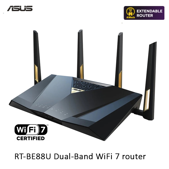 ASUS RT-BE88U BE86U BE98 WiFi 7 Router (PREOWNED UNIT) | Shopee 