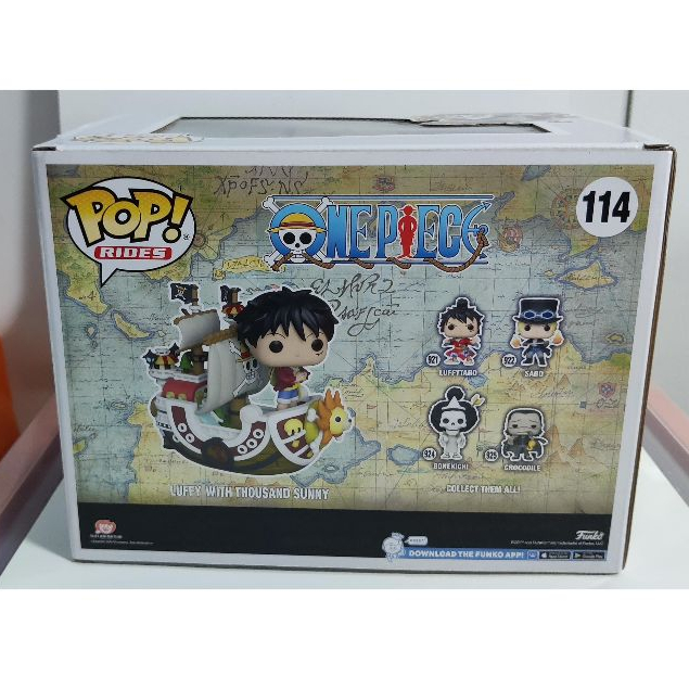 Funko! Luffy with Thousand Sunny #114 2022 Winter Con Shared offers Sticker