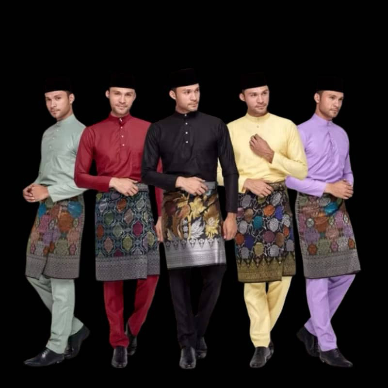 Raya 2025 Baju Melayu Set Dewasa 2024 Model Ada Side Zip 100% Premium ...