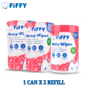FIFFY ULTRA SOFT WIPES COMBO PACK (1 CAN+ 2 REFILL PACK) | Shopee Malaysia