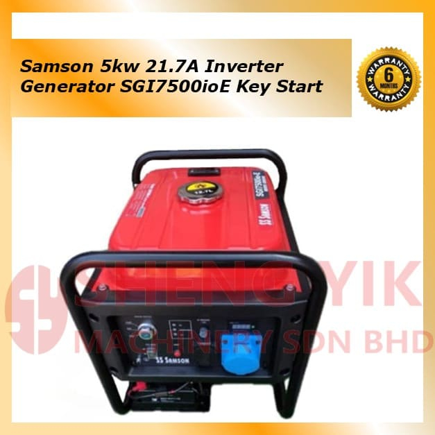 Shengyik Samson 5kw Inverter Generator SGI7500ioE Key Start | Shopee ...