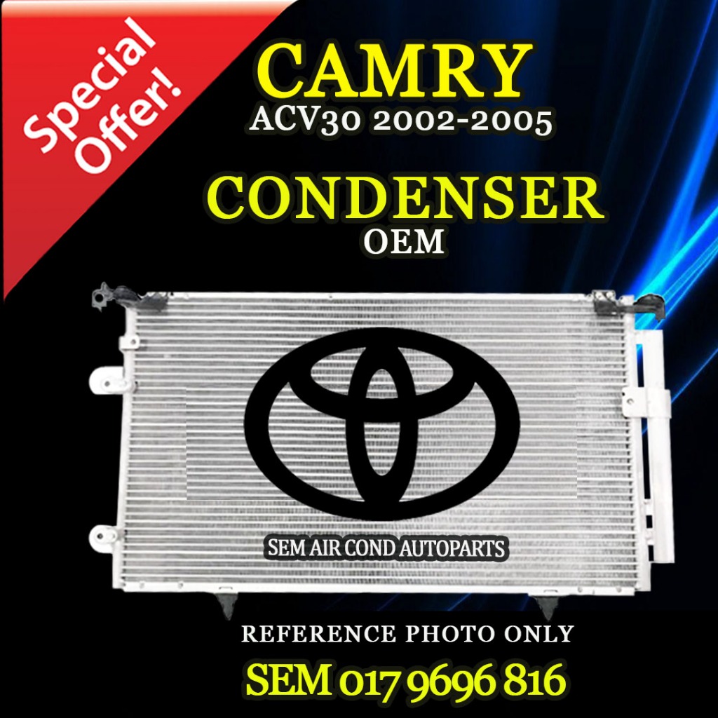 TOYOTA CAMRY ACV30 2002-2005 YEAR OEM NEW CONDENSER/ KONDENSER WITH ...