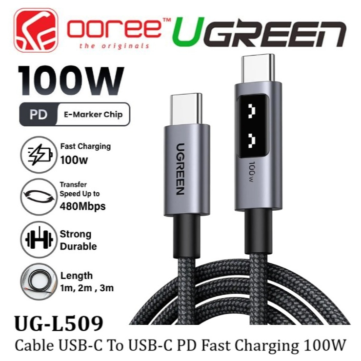 Ugreen Uno L Cable E Marker Usb C To Usb C Fast Charging W Type C