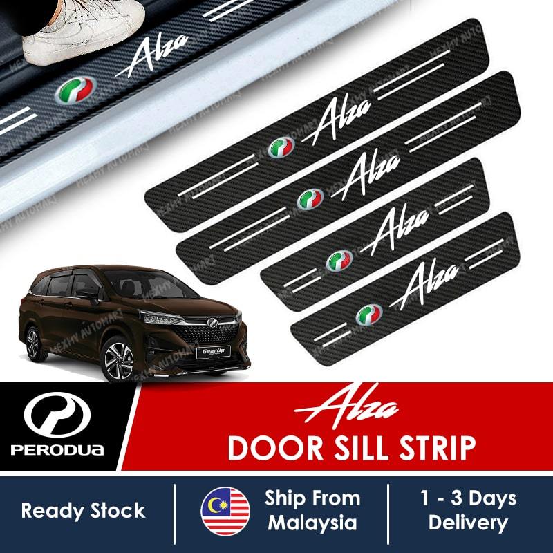 Perodua New ALZA 2022 - 2025 Door Side Step Carbon Fiber Accessories ...