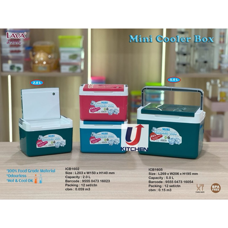 (2Lt & 5Lt) Lava Mini Ice Bucket | Mini Cooler box | Ice Box | Picnic ...
