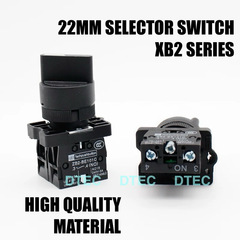 ON OFF SELECTOR SWITCH 2NO, 1NO&1NC 22MM XB2 2WAY 3WAY | Shopee Malaysia