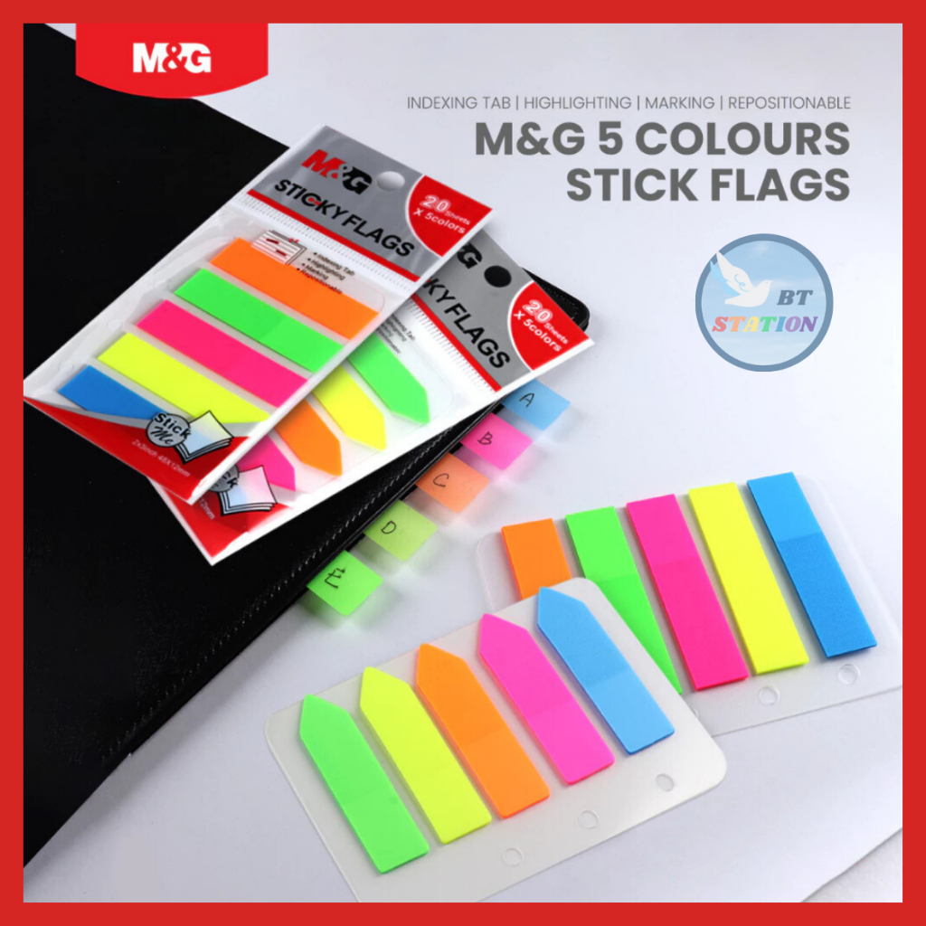 M&G 5 Colours Sticky Flags Rectangle ys-63 Arrow YS-99 | Shopee Malaysia