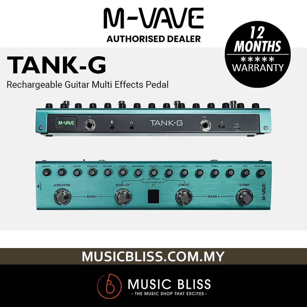 M-Vave Tank-G Rechargeable Guitar Multi Effects Pedal | Shopee Malaysia