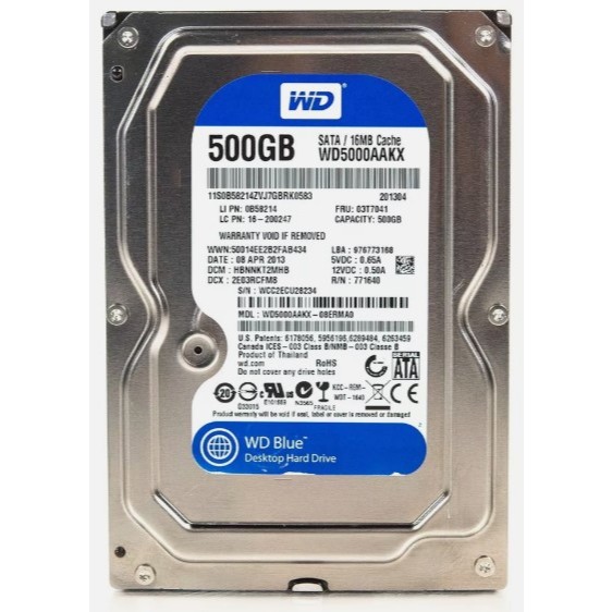 USED WD BLUE WD5000AAKX 500GB 7200RPM 6Gb/s 3.5