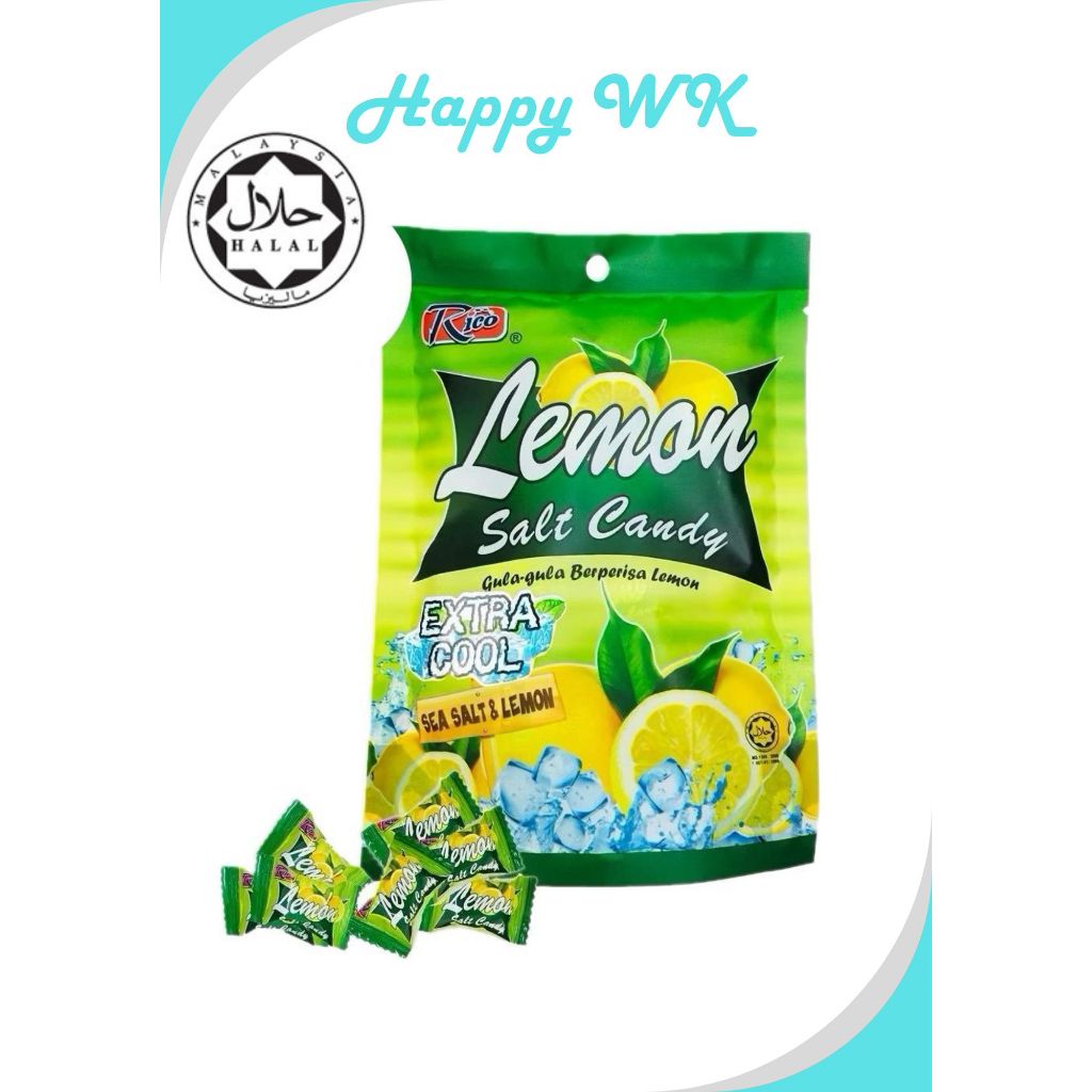 RICO Lemon Salt Candy (Extra Cool) Sea Salt & Lemon 100gm | Shopee Malaysia