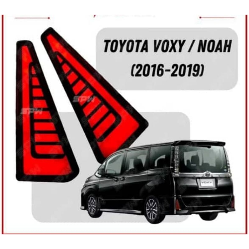 Toyota Voxy Noah Year 2016 to 2019 Rear Bumper Reflector Led | Shopee ...