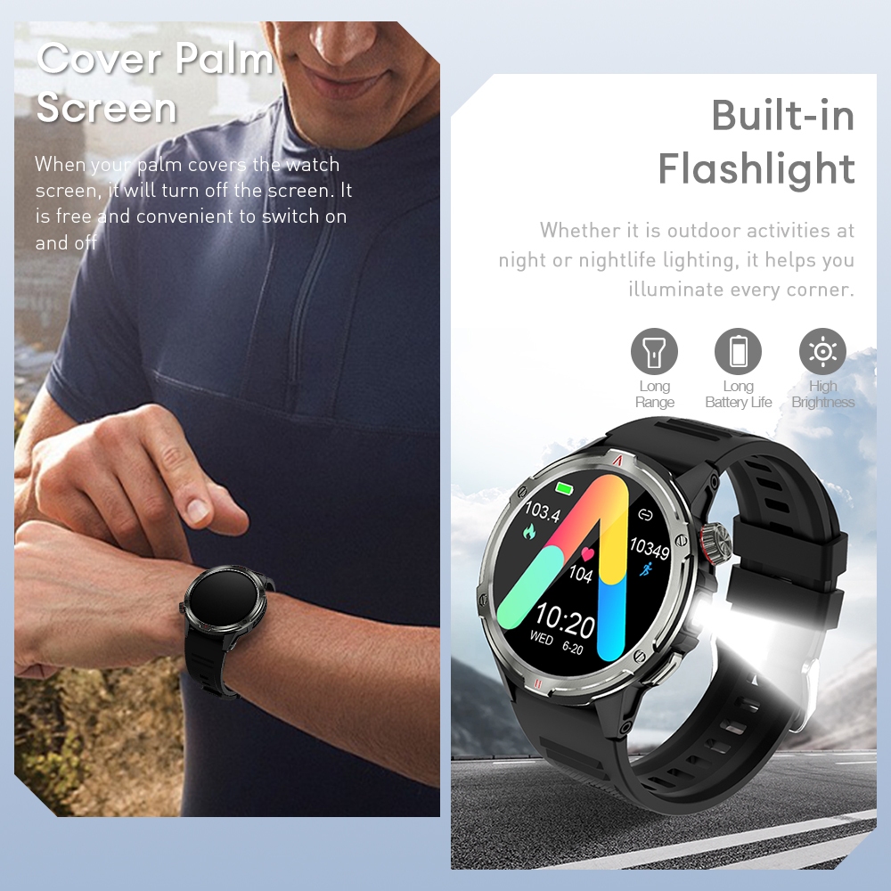 Cover and touch with palm galaxy watch on sale