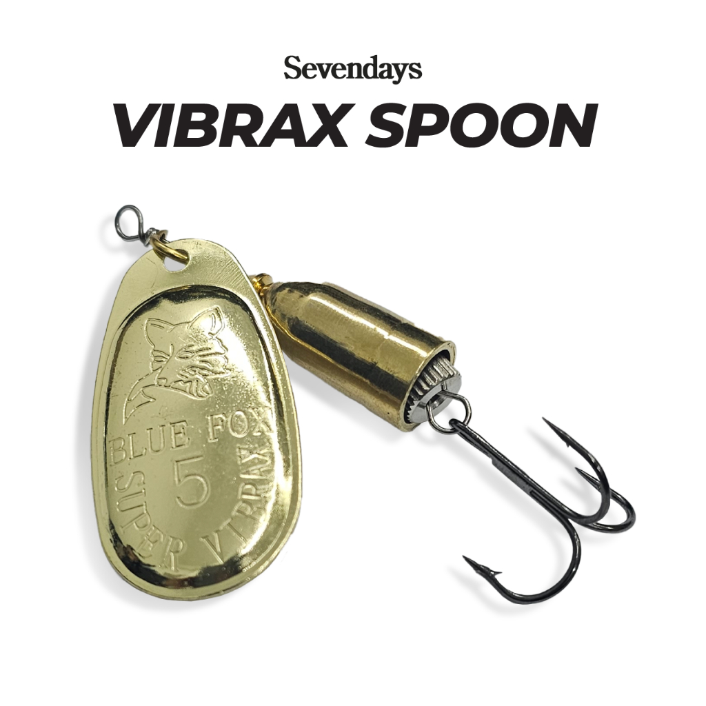 Vibrax Spoon Rotating Metal Buzzbait Spinner Lure Umpan Casting Fishing ...
