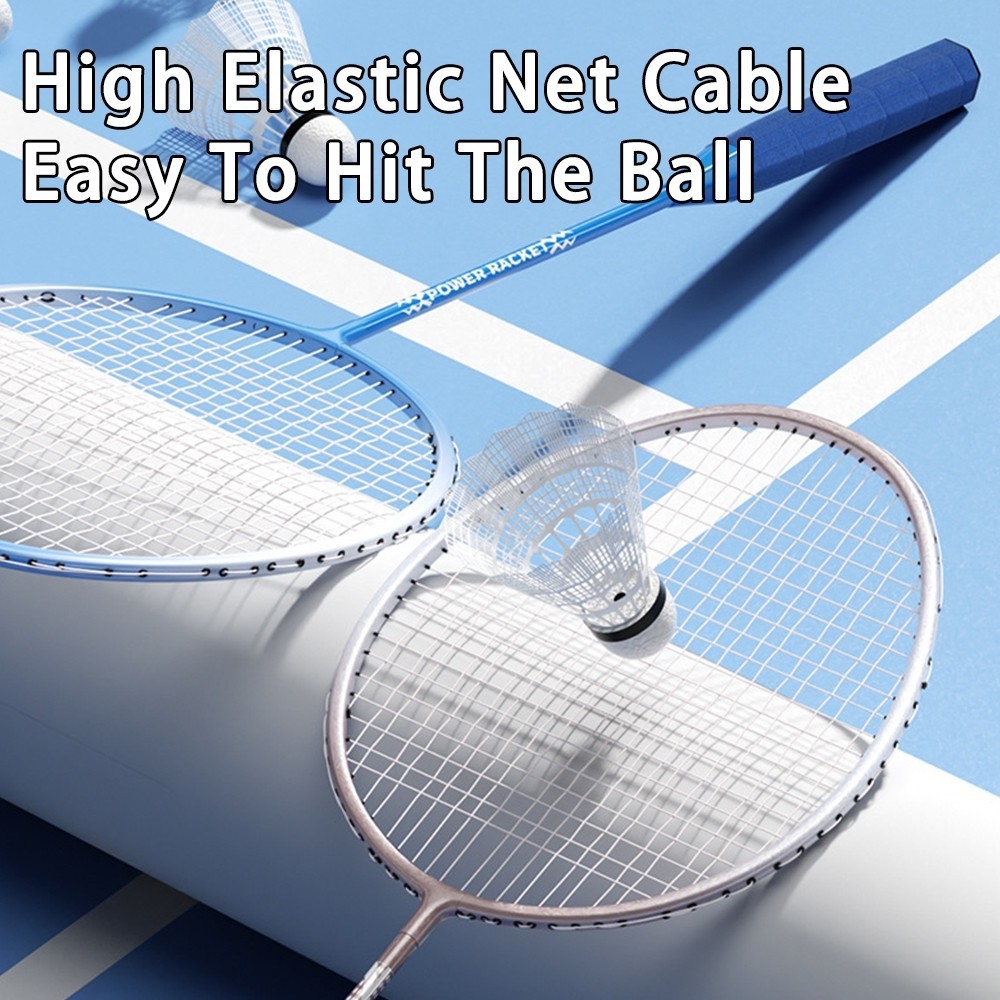 Badminton Racket Soft handle Double Racquet Set Super light high ...