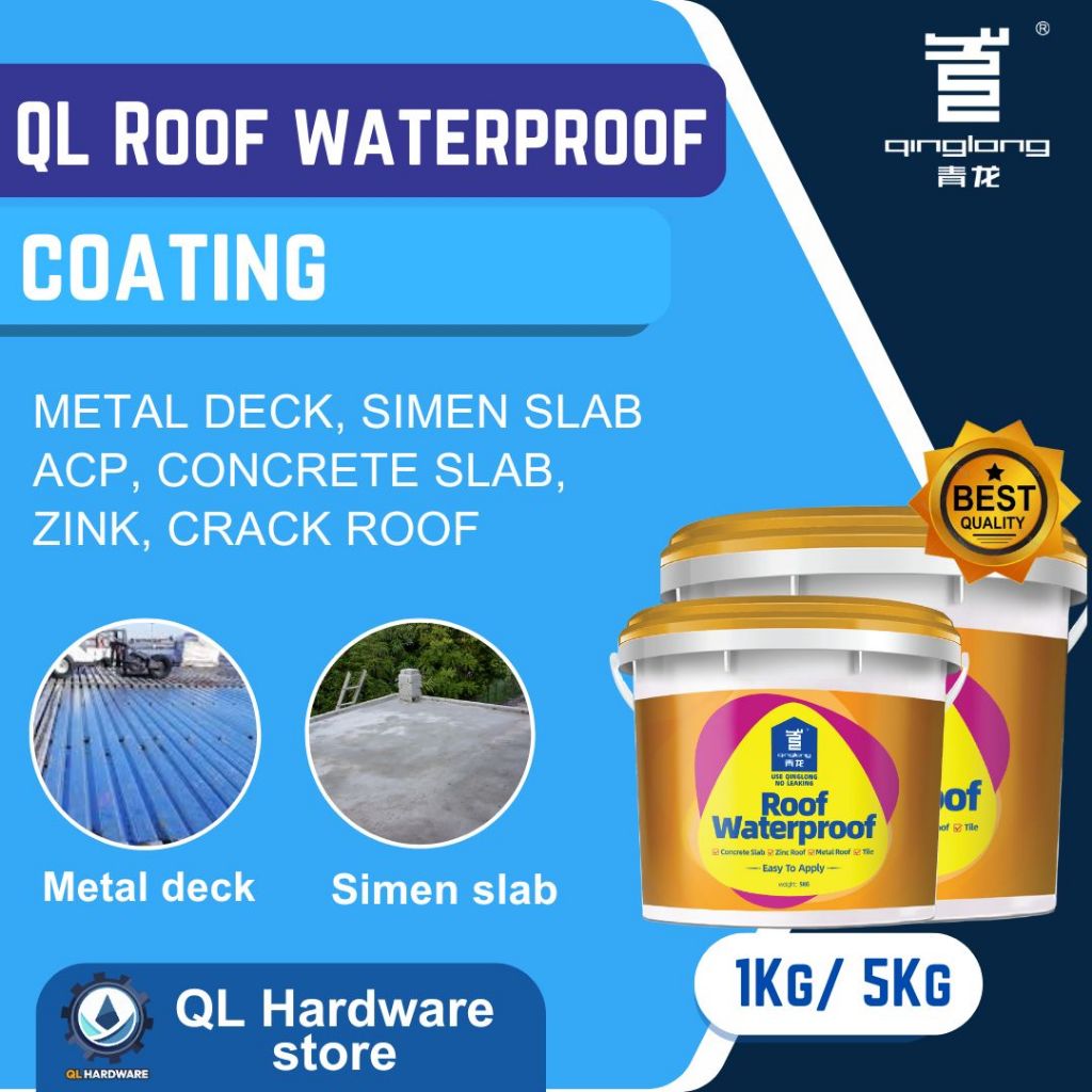 1/5Kg QL Roofing Roof Waterproof Glue | Waterproof paint |Roof Coating ...