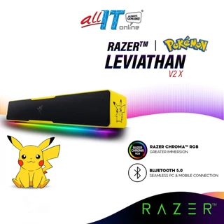 Razer Leviathan V2 X PC Gaming Soundbar with Full-Range Drivers, Compact Desktop Form Factor, USB Type C