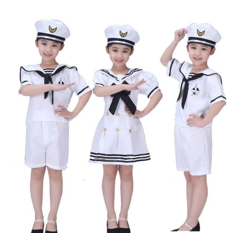 Seragam Tentera Laut Kostum Tentera Laut Kanak-kanak Pakaian ...