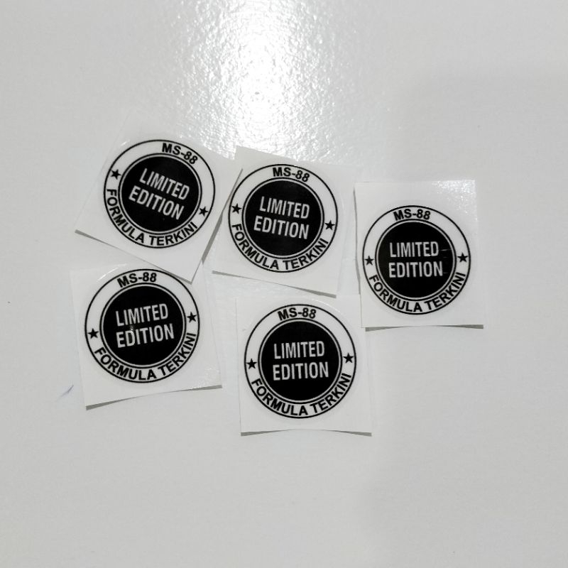 sticker limited edition transparent MS88 (1pcs) | Shopee Malaysia