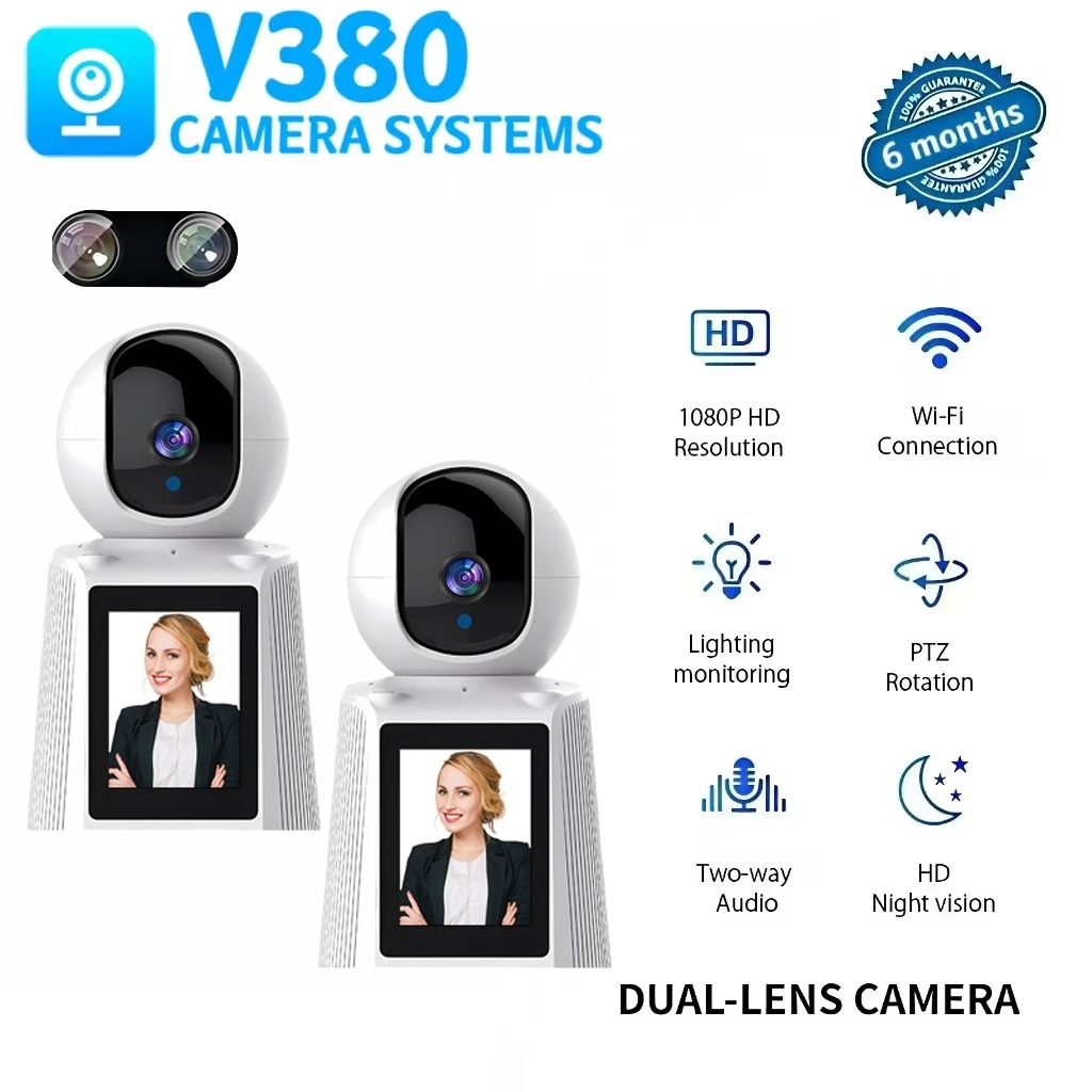 V380 PRO 1080P Home Video Calling CCTV Camera Indoor Wireless WIFI ...