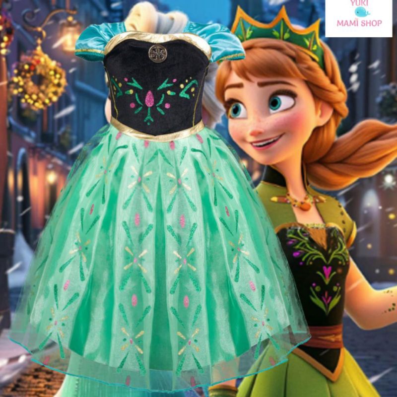 READY STOCK]Frozen Anna Halloween Princess Cosplay Costume Dress | Shopee  Malaysia