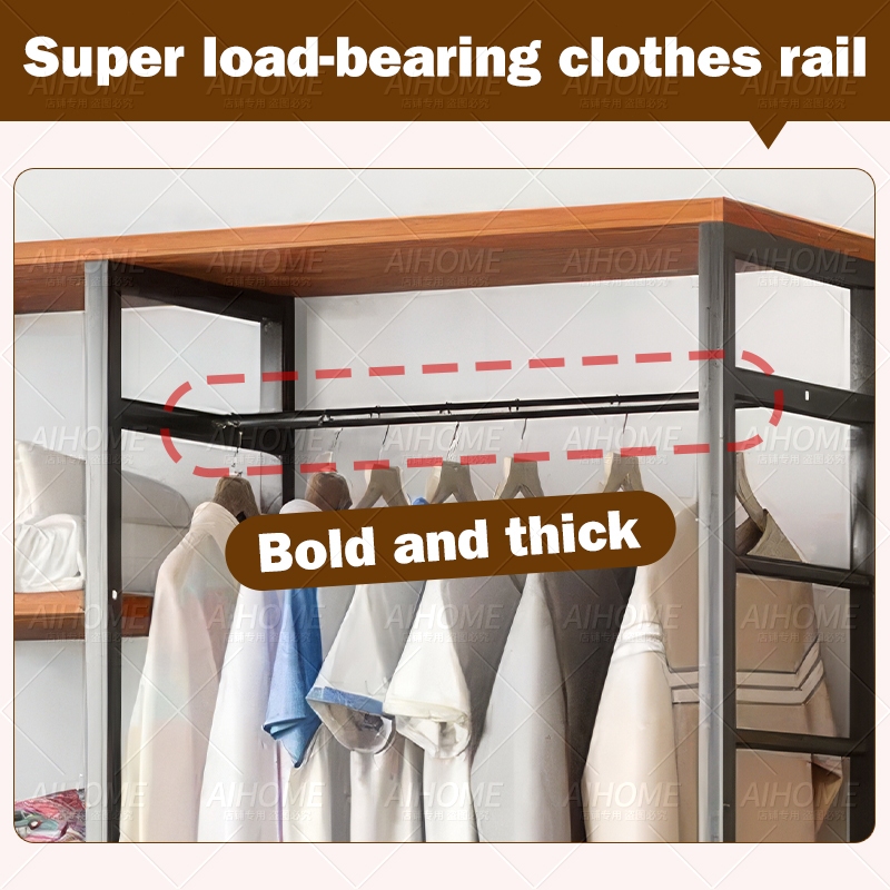 Cloth Wardrobe Cabinet Almari Rak Baju Metal Wardrobe Storage Clothes ...