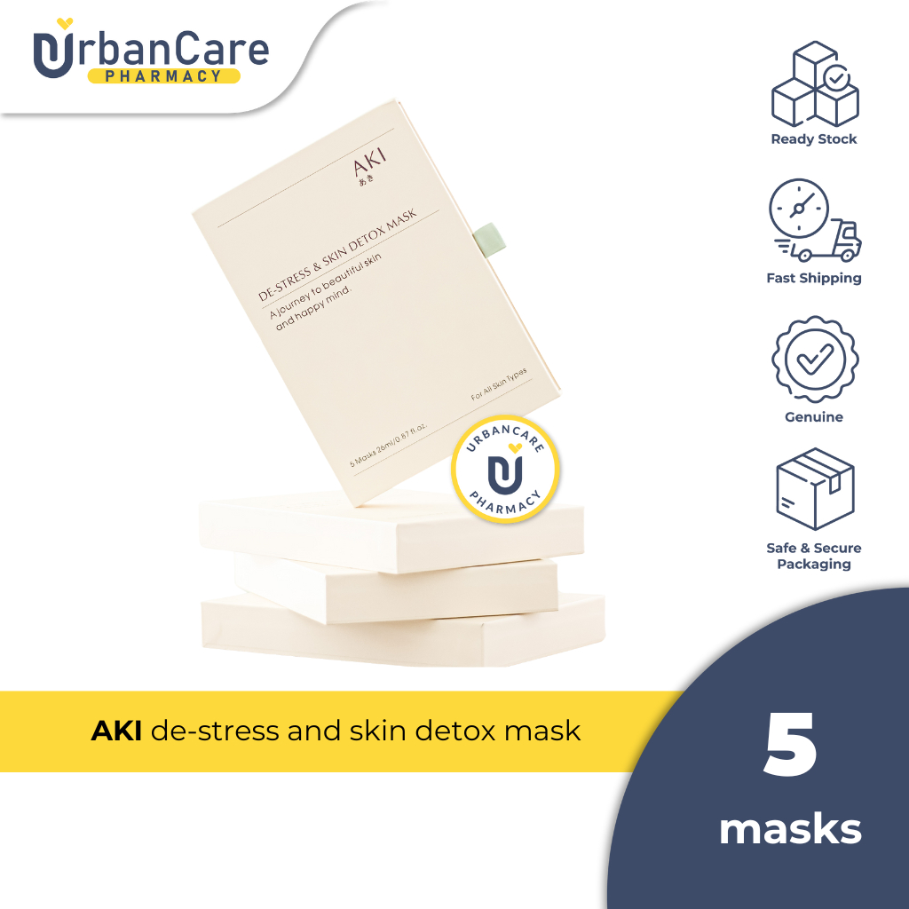 Aki De Stress Skin Detox Mask 5 S Shopee Malaysia