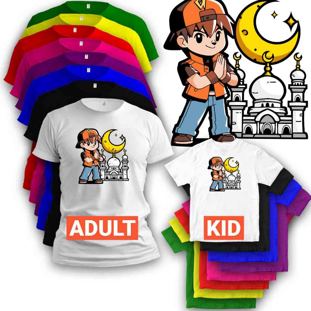 BoBoiBoy Baju Raya 2025 Viral Aidilfitri Tshirt Boy Kemeja Cloth Unisex ...
