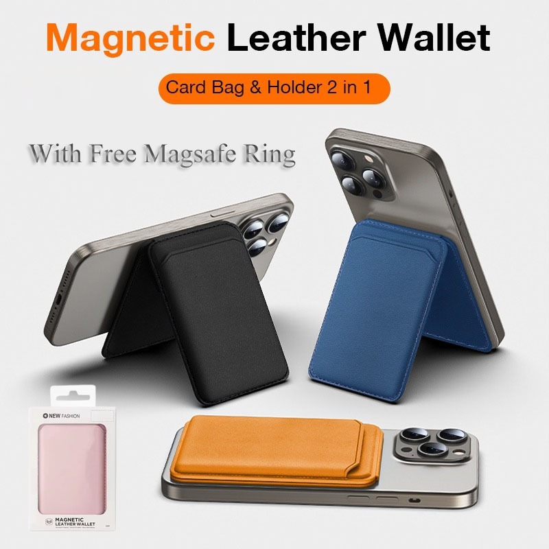 Magnetic Wallet Stand Leather Magnetic Phone Case Fold Magnetic