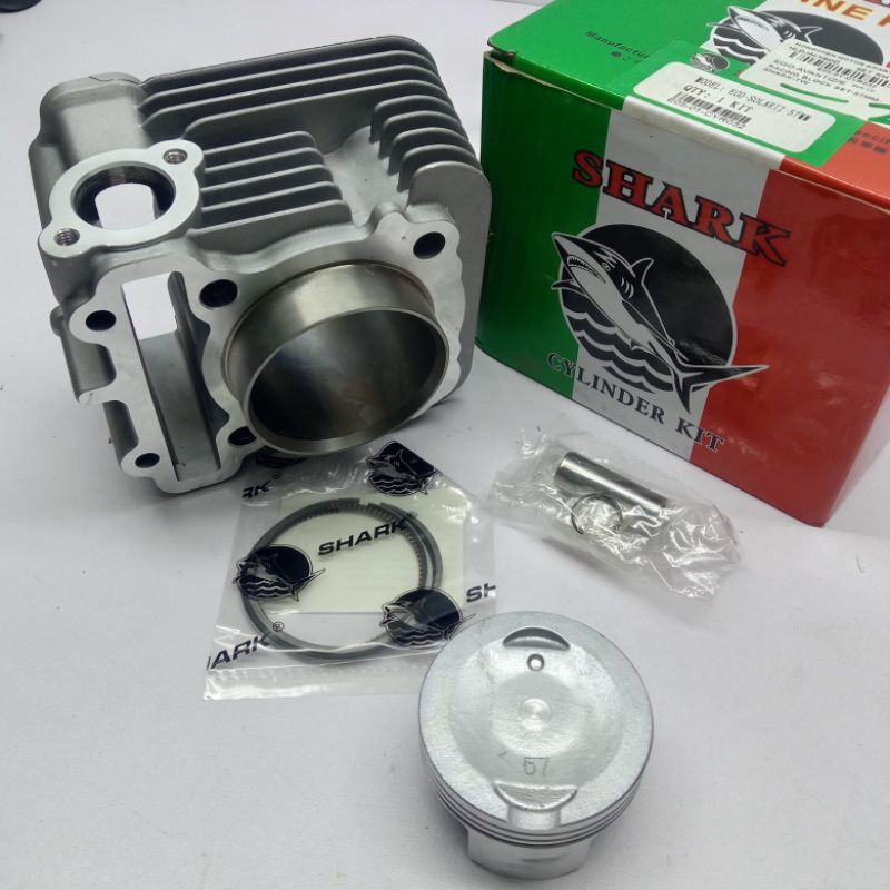 thumbnail image 2 of 172cc / 200cc K-Block Cylinder Set 61mm Bore 57mm Spacing – Cast Piston, GY6 STORE, 90483, No Warranty 2 of 6