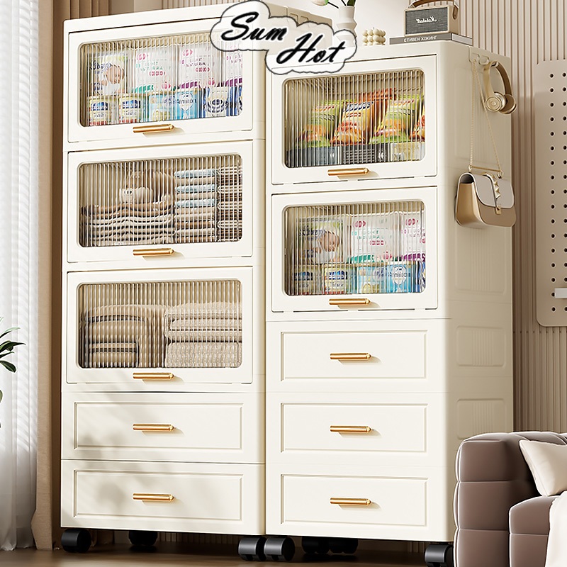 Drawer-Type Storage Rack Flip Multi-Layer Gap Storage Rack Kitchen ...