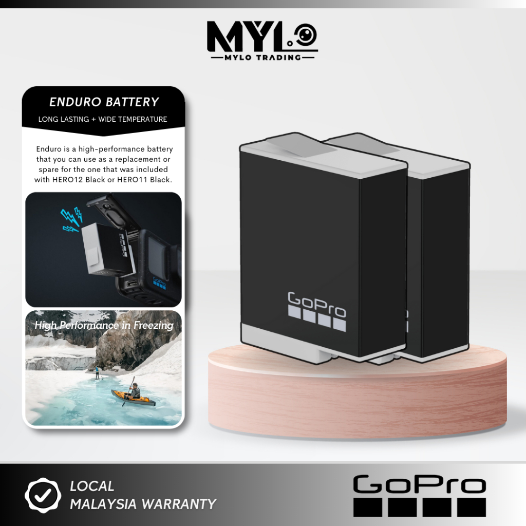 READY STOCK) GoPro Rechargeable Battery Enduro Rechargeable