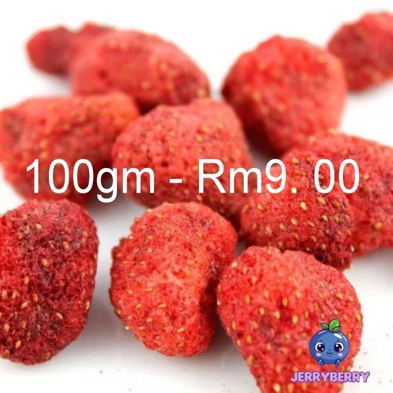 (LOWEST PRICE) Crispy Freeze Dried Strawberry Healthy Snack 冻干草莓 ...