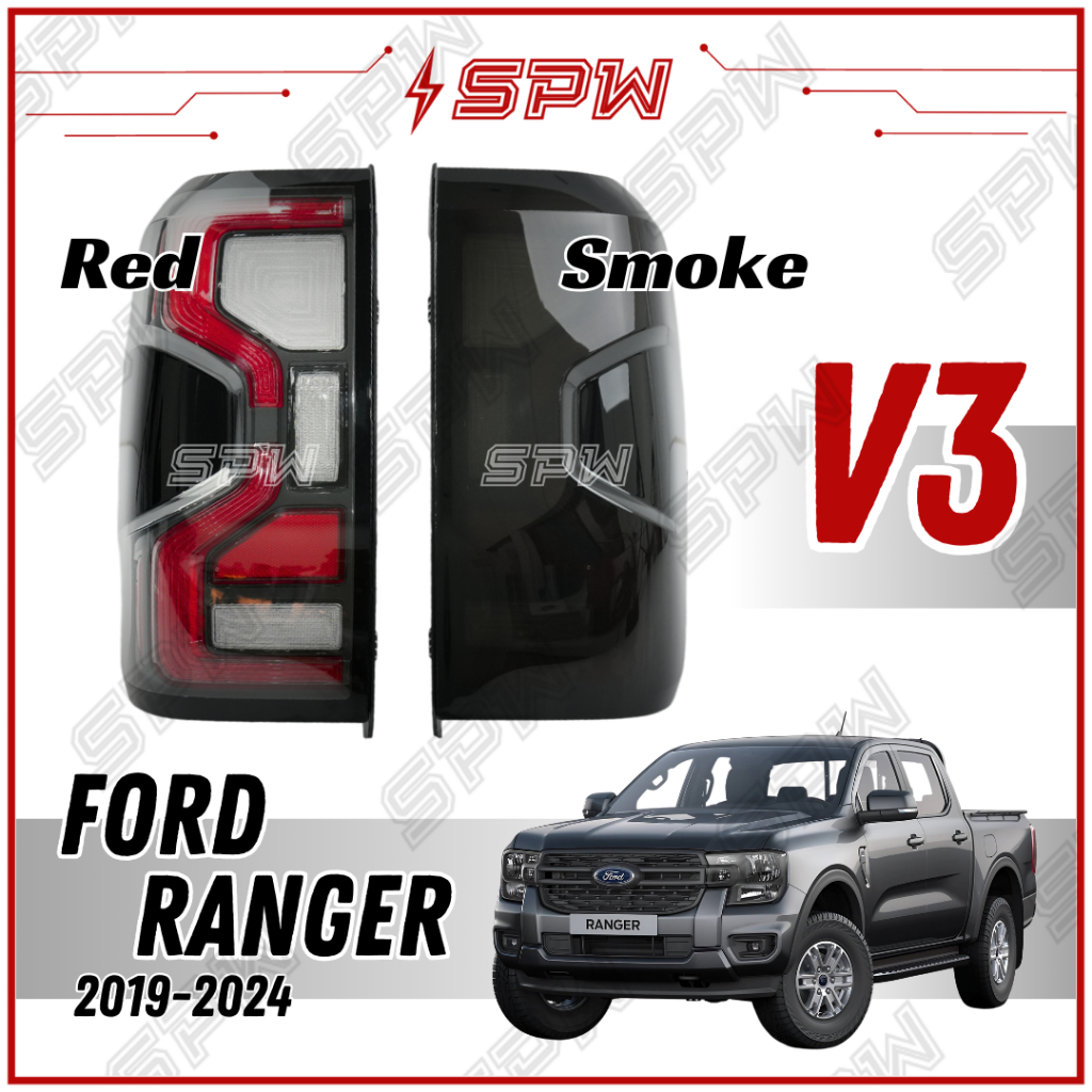 Ford Ranger T9 (2022-2025) Tail Lamp Tail Light Dynamic LED Taillamp ...
