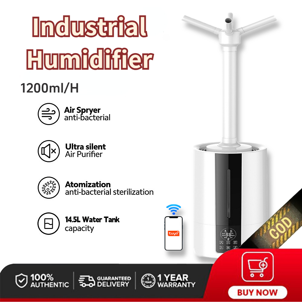 【SPOT】Anion Humidifiers 14.5L Large Capacity Industrial Air Ultrasonic ...