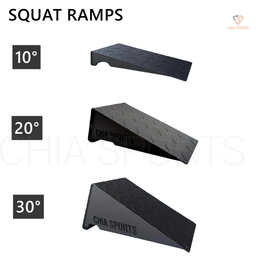 Squat Wedges (Pair) Calf Block Slant Board Ramp Weightlifting Calf ...