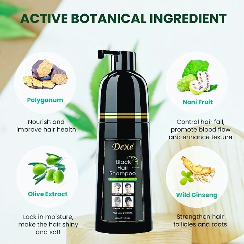 Authentic Dexe Black Hair Shampoo 400ml READY STOCK | Shopee Malaysia