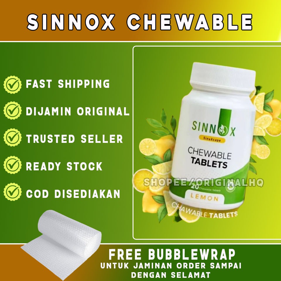 Sinnox Chewable 20 Tablet - Suppliment Sinus Resdung Murah Viral ...