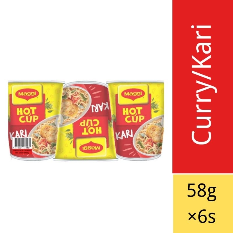 Maggi Hot Cup Curry/Kari（58g×6s） | Shopee Malaysia