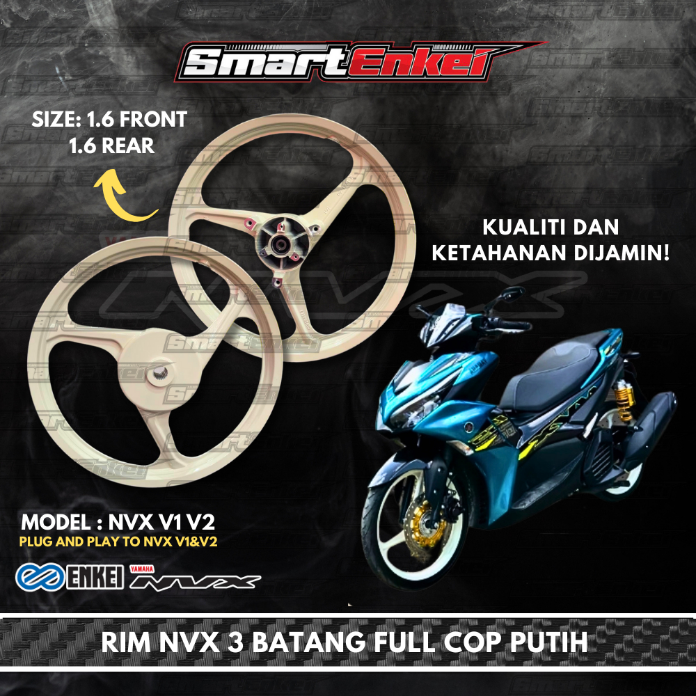NVX V1/V2 RIM ENKEI 3 BATANG FULL COP | Shopee Malaysia